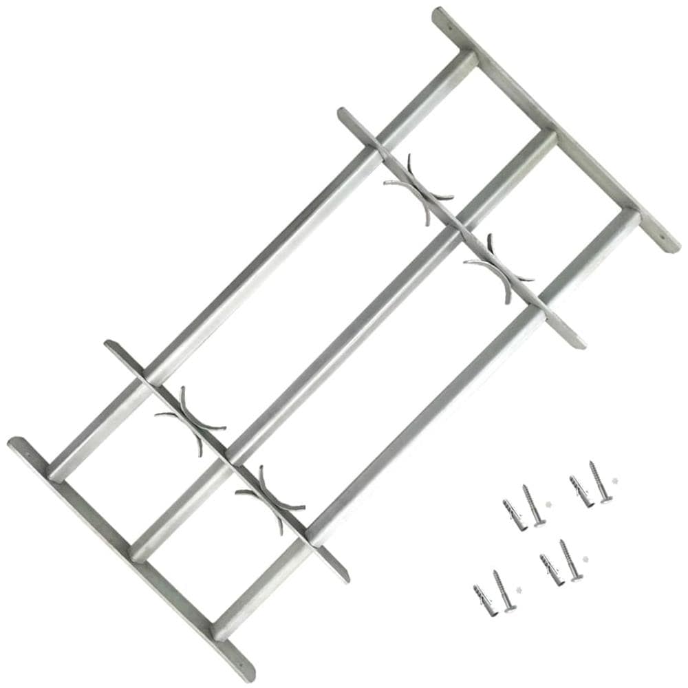 Grate per Finestre Regolabile 3 Barre Trasversali 700-1050 mm - Foto 1