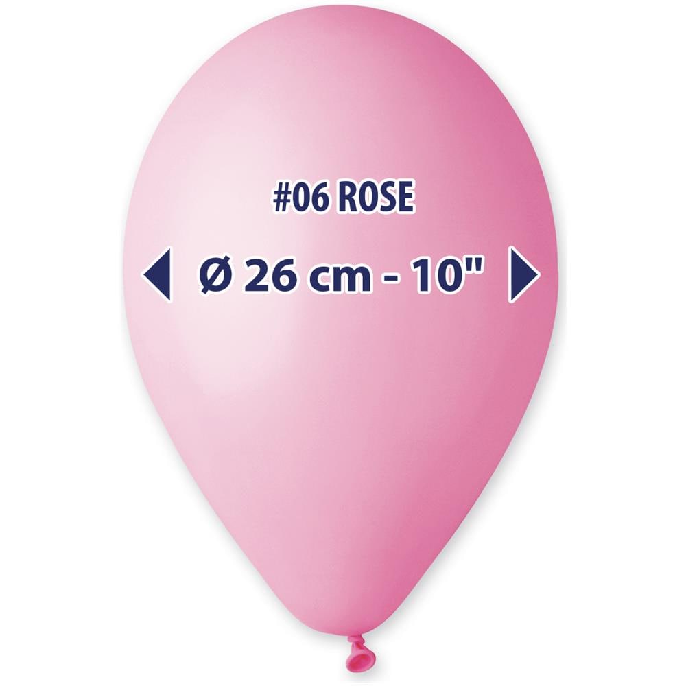 Palloncini In Lattice 10'' Colore Rosa Pastello Conf. 100pz - Foto 2