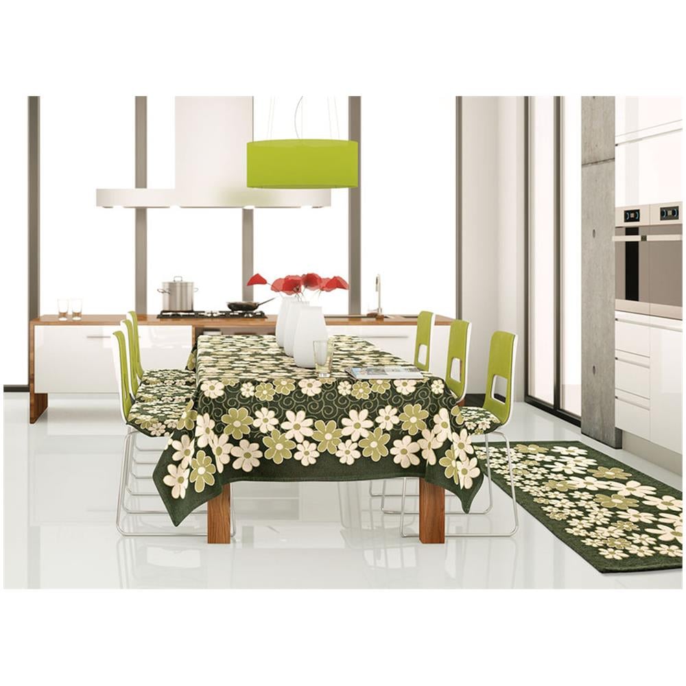 Copritavolo Tovaglia Salotto Cucina Disegno Margherite By Suardi 140x240 Blu - Foto 2