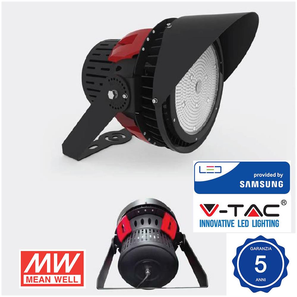 Faro Led 500w Ip65 45 Gradi Samsung Chip Sports Light Smd Dimmerabile Luce Naturale 5000k V Tac Vt-500d 490 - Foto 1