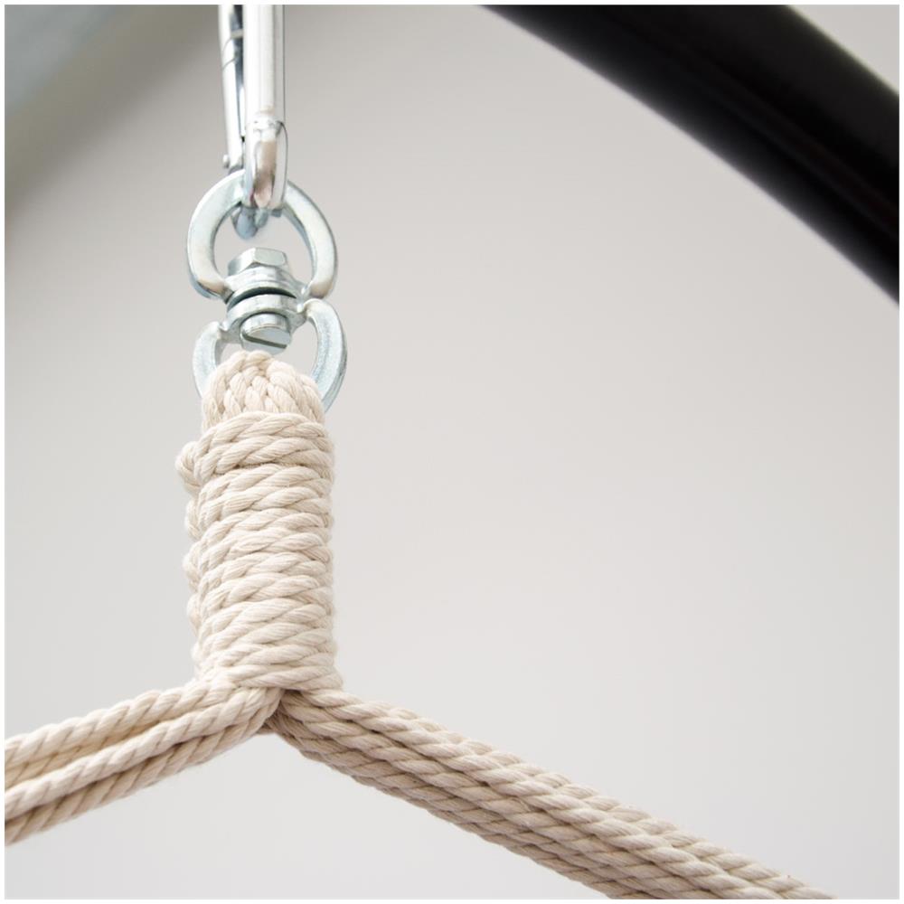 Amaca Per Sedersi 2 Persone 150kg Sedile Sospeso A 2 Posti Poltrona Di Cotone 185x130cm Incl - Foto 7