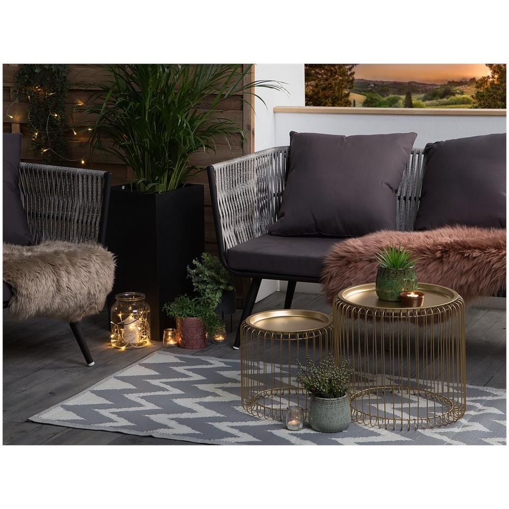 Tappeto Da Esterno Grigio 90 X 180 Cm Sirsa - Foto 2