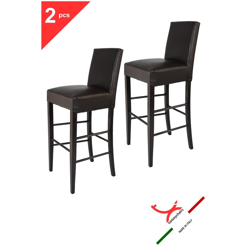 Sintuff 2 Sgabelli Da Bar Pieghevoli, Altezza 71 Cm, Con Schienale E Poggiapiedi: Sedie Portatili In Metallo Per Cucina, Isola E Negozi. Facili Da Riporre, Design Salvaspazio. - 2
