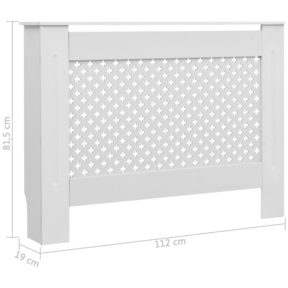 Coperture Per Radiatori 2 Pz Bianche 112x19x81,5 Cm In Mdf - Foto 13