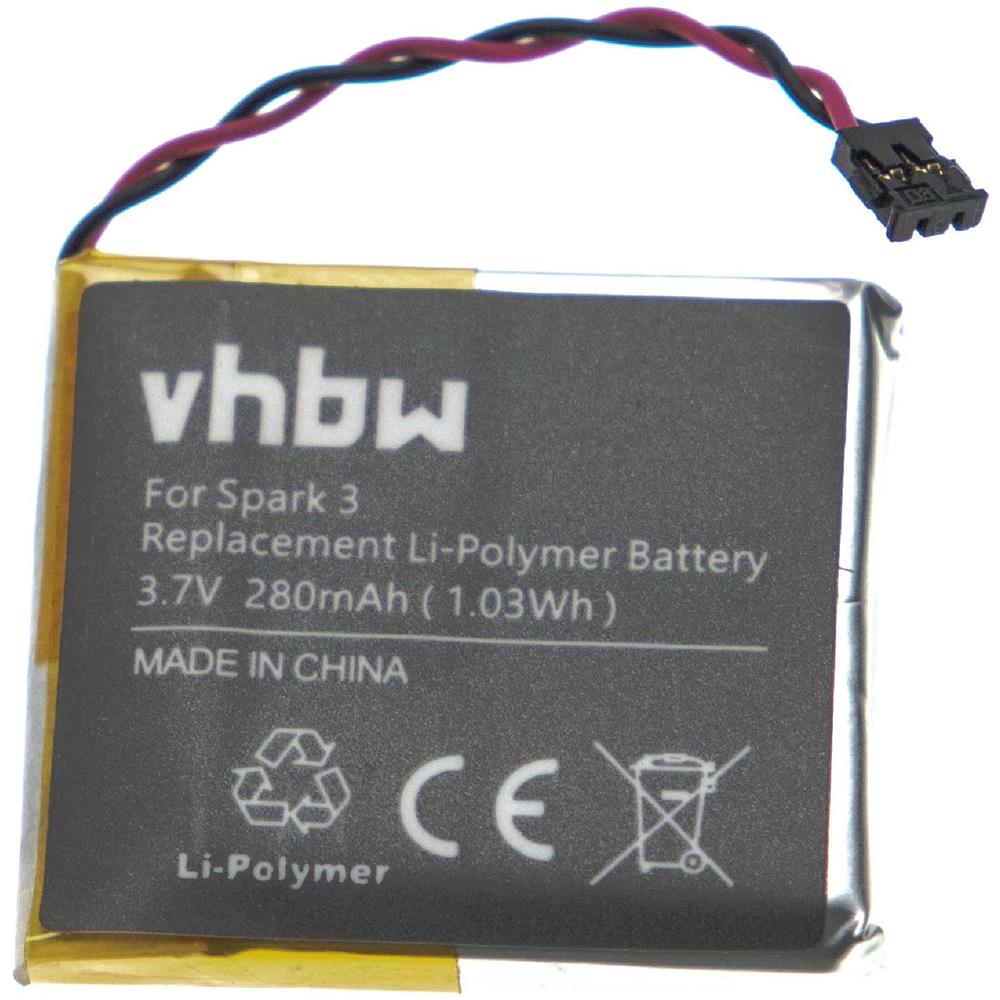 Batteria Compatibile Con Tomtom Runner 1, 2, 3 Smartwatch Orologio Bracciale Fitness (280mah, 3,7v, Li-poly) - Foto 1