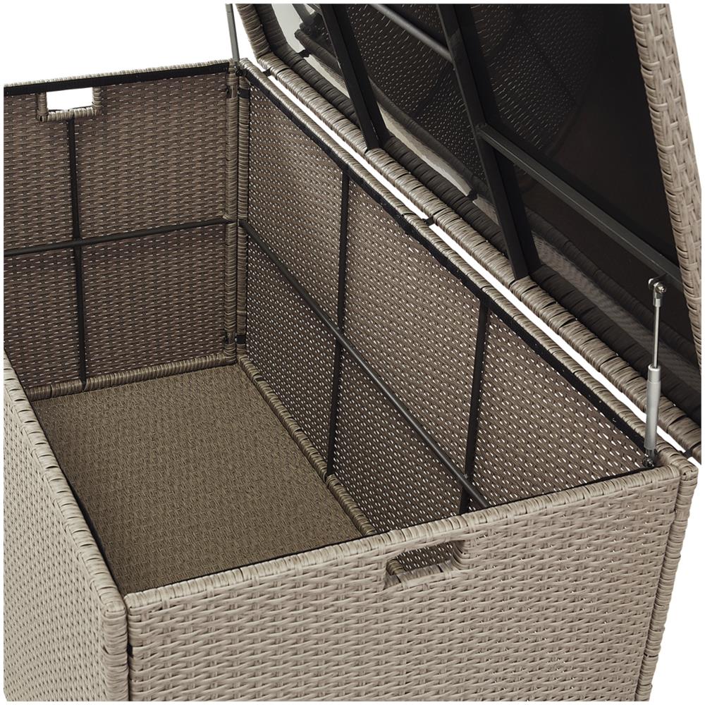Bauletto In Rattan Color Tortora 155 X 75 Cm Modena - Foto 2