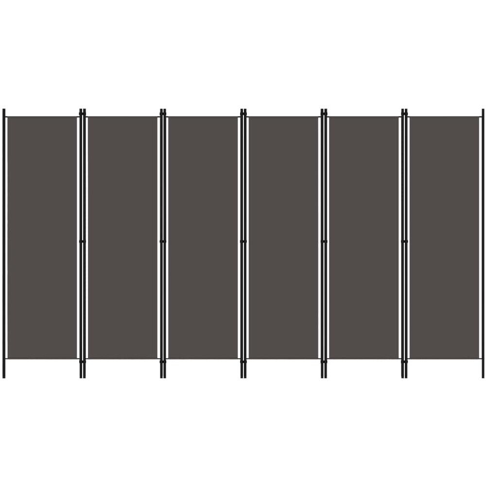 Paravento A 6 Pannelli Antracite 300x180 Cm - Foto 1