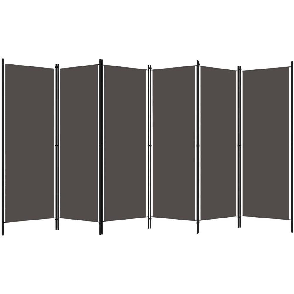Paravento A 6 Pannelli Antracite 300x180 Cm - Foto 2