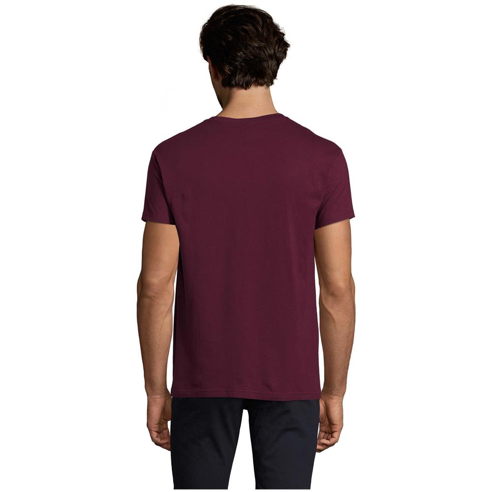 T-shirt Girocollo Da Uomo Modello Imperiale Taglia S Colore Borgogna - Foto 2