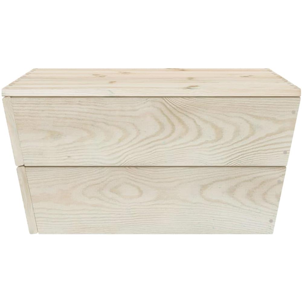 Tavoli Da Giardino 2 Pz 60x60x30cm In Legno Di Abete Impregnato - Foto 2