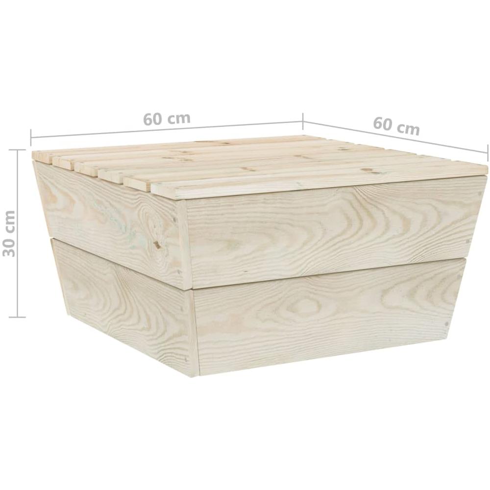 Tavoli Da Giardino 2 Pz 60x60x30cm In Legno Di Abete Impregnato - Foto 6