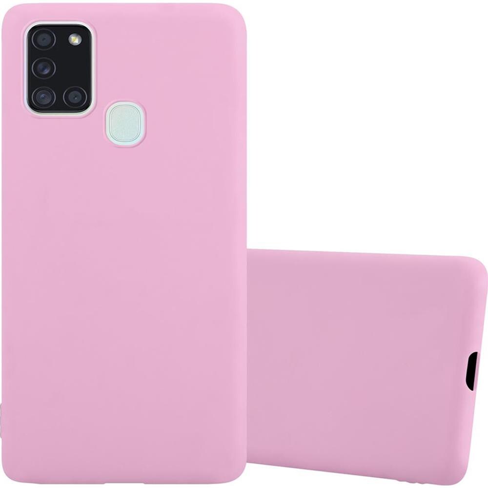 Custodia Compatibile Con Samsung Galaxy A21s In Candy Rosa - Coperchio Protettivo In Silicone Tpu Flessibile - Foto 1
