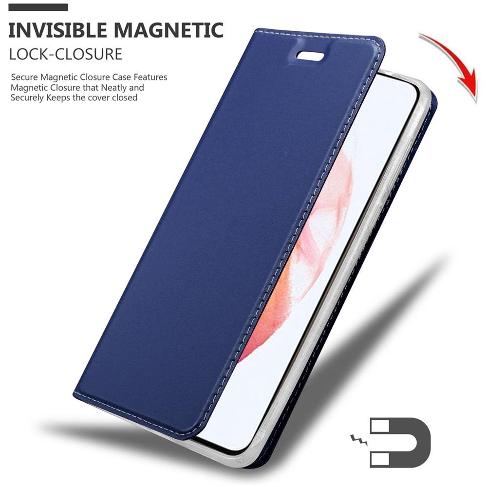 Custodia Compatibile Con Samsung Galaxy S21 5g In Classy Blu Scuro - Coperchio Protettiva Con Chiusura Magnetica, Funzione Stand E Tasca Per Le Carte - Foto 8