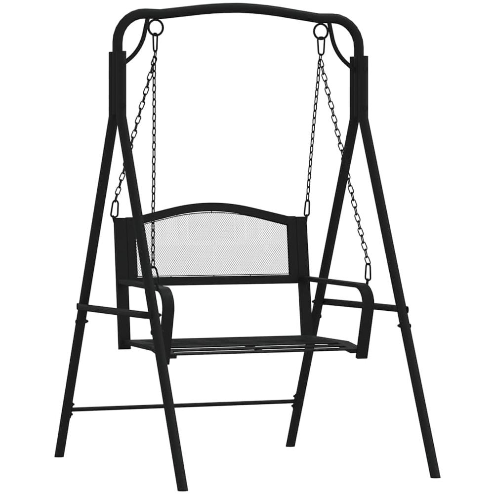 Dondolo 124 cm in Acciaio Nero - Foto 1