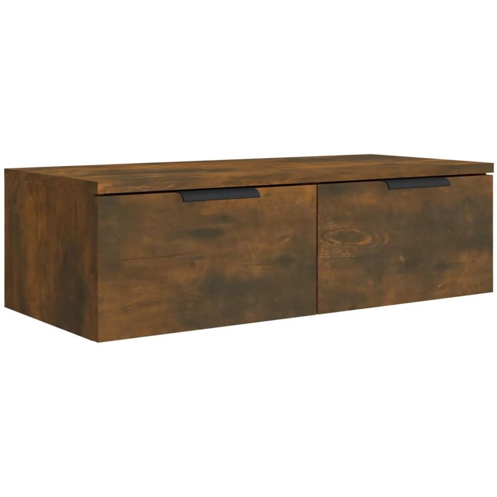 Armadietto A Muro Rovere Fumo 68x30x20 Cm In Legno Multistrato - Foto 2