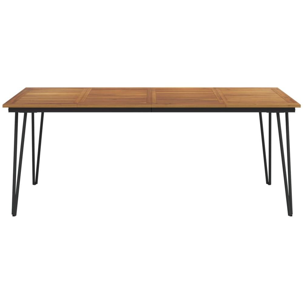 Tavolo Giardino Con Gambe Forcella 200x90x75 Cm Massello Acacia - Foto 3