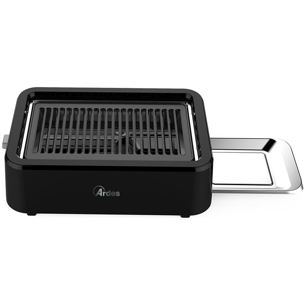 Barbecue Elettrico ARGRILL01 da 31,5 x 15 cm Antiaderente con Potenza 1300 W Colore Nero - Foto 4