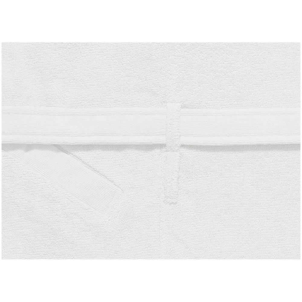 Accappatoio Con Cappuccio E Tasche In Spugna Mod. Joy Tinta Unita Bianco M-l Bianco - Foto 2