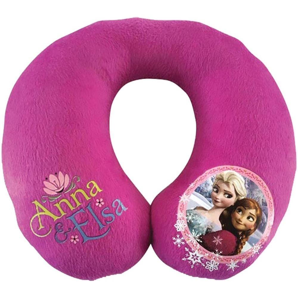 Cuscino Collo Da Viaggio Frozen Imbottito Universale Bambini Viola - Foto 1