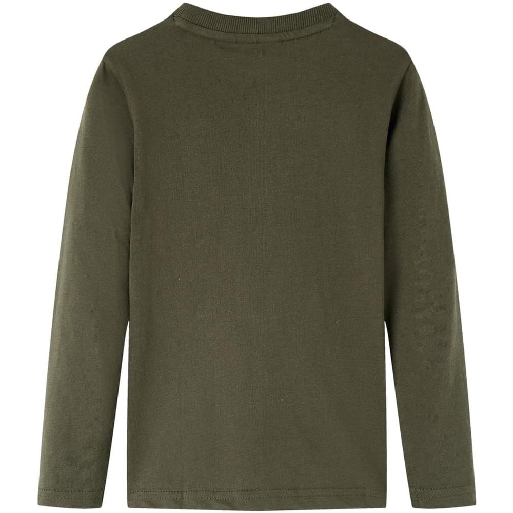 Maglietta Da Bambino A Maniche Lunghe Con Stampa Skateboard Cachi 140 - Foto 2