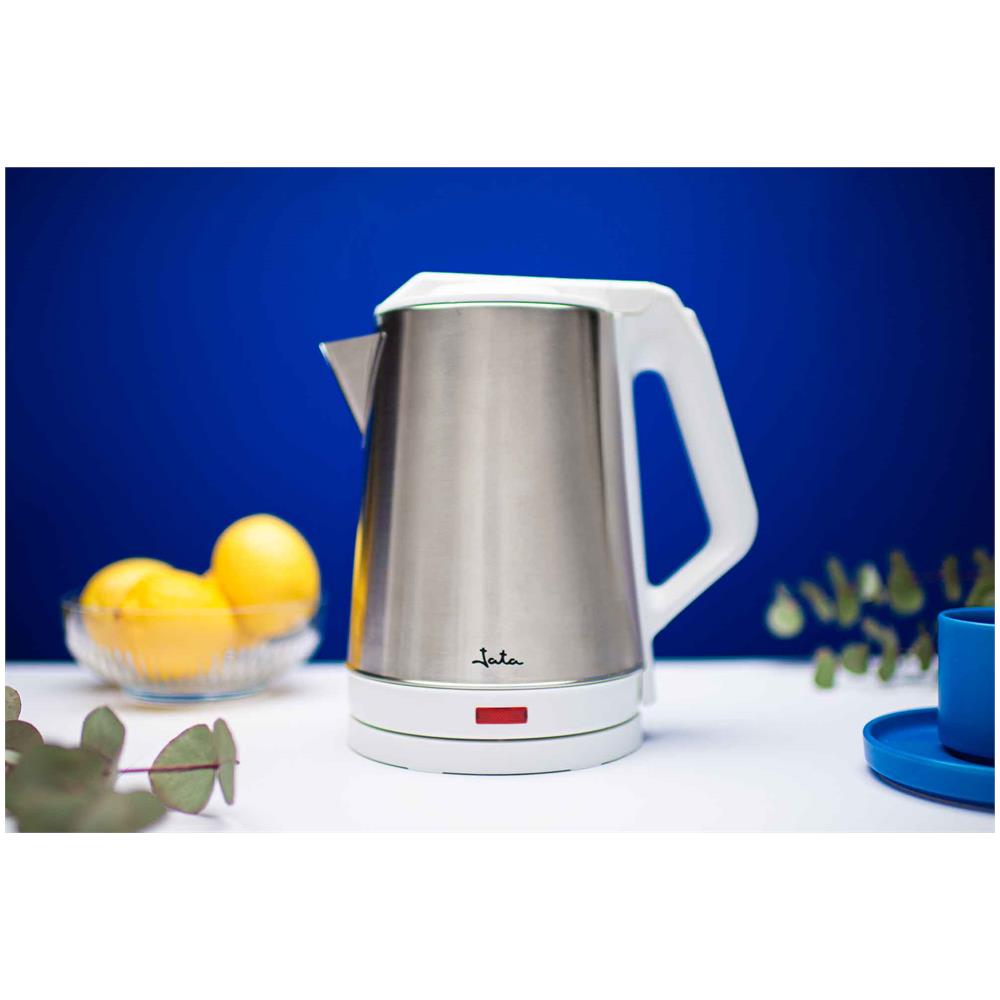 JEHA1723 bollitore elettrico 2 L 1500 W Acciaio inossidabile, Bianco - Foto 9