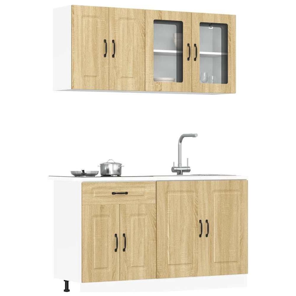 Set Mobili da Cucina 4 pz Kalmar Rovere Sonoma in Truciolato - Foto 2