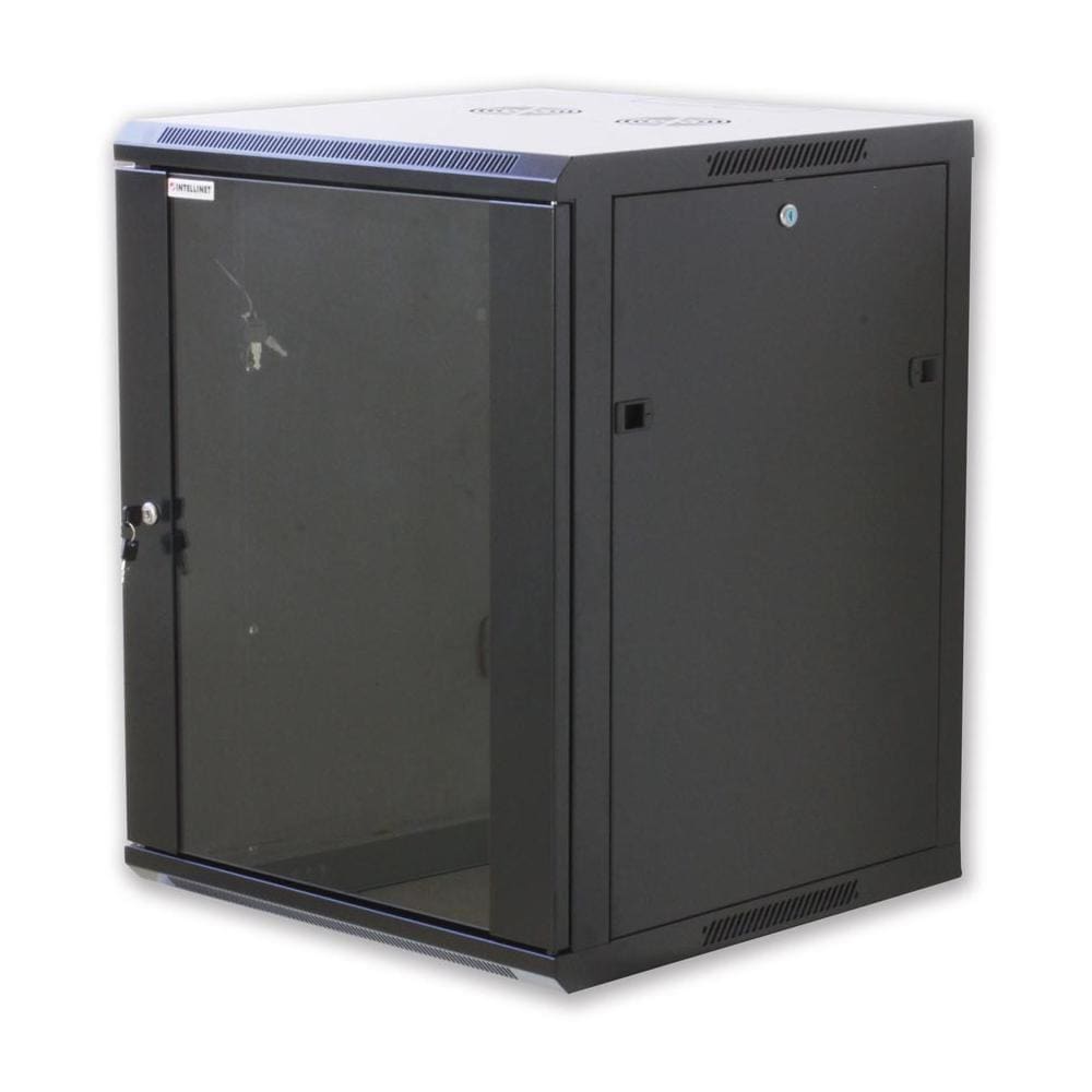 I-CASE EW-2006BKL - Armadio Rack 19'' a muro 6 unità sezione unica prof. 450mm Nero - Foto 1