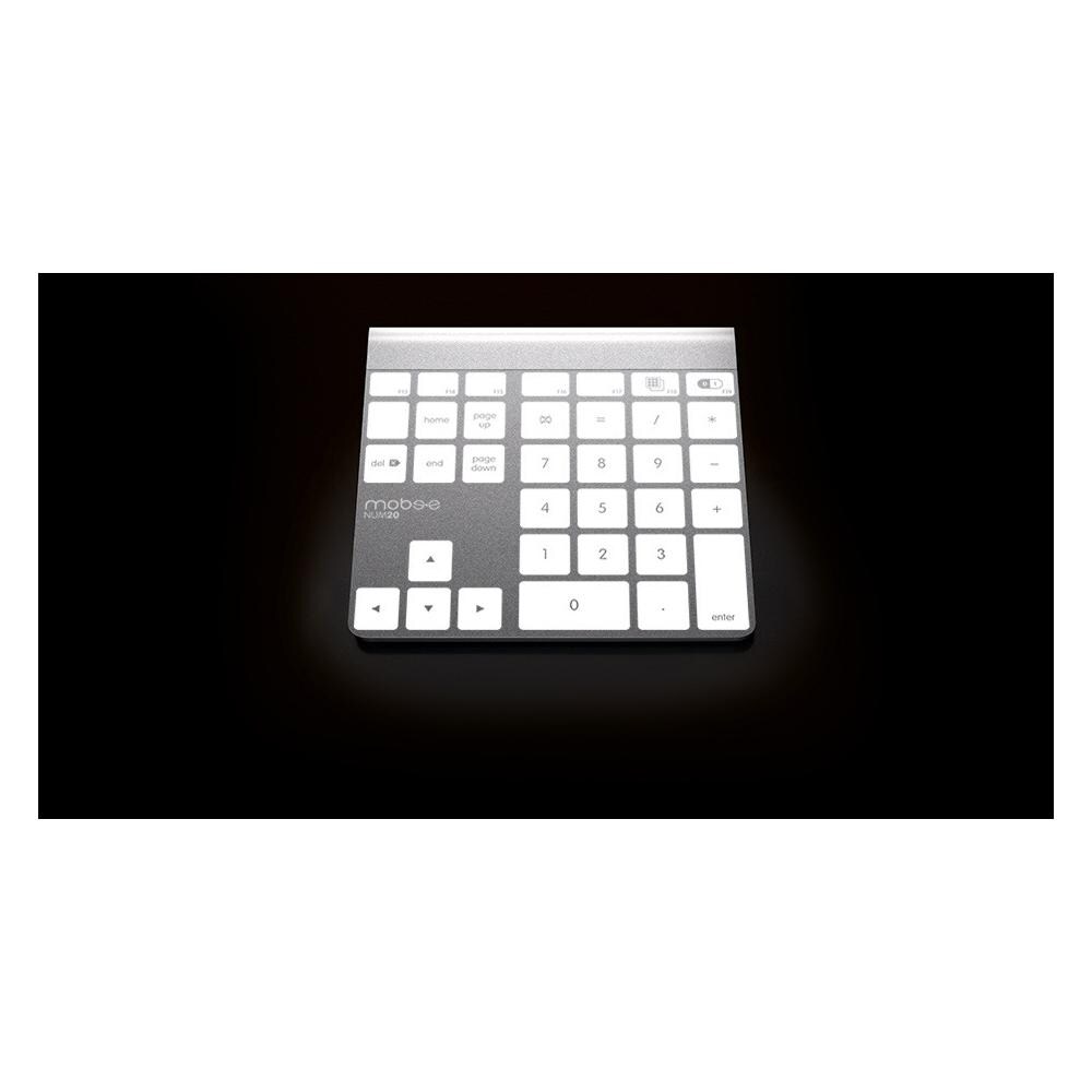 Technology Magic Numpad, Casa, Numerico, Trasparente, Bianco, Mac OS X 10.6 Snow Leopard, Mac OS X 10.7 Lion, Mac OS X 10.8 Mountain Lion, Universale, Dritto - Foto 1