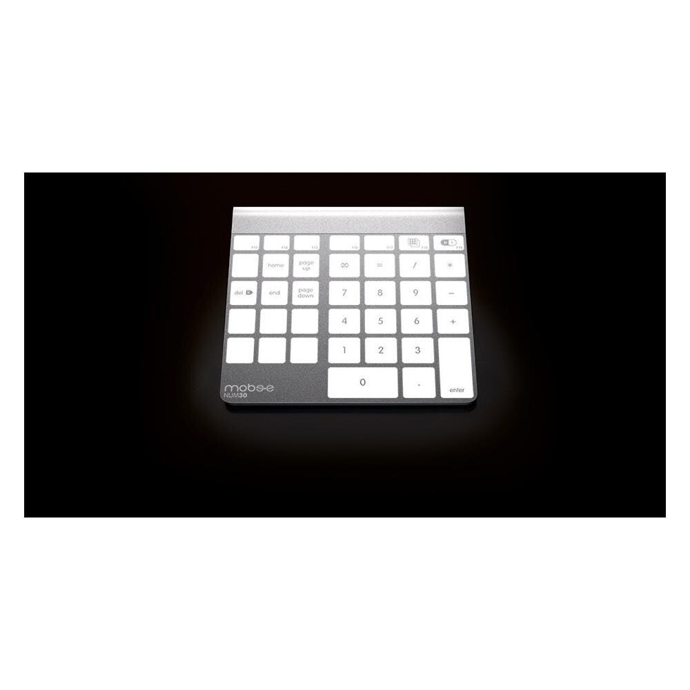 Technology Magic Numpad, Casa, Numerico, Trasparente, Bianco, Mac OS X 10.6 Snow Leopard, Mac OS X 10.7 Lion, Mac OS X 10.8 Mountain Lion, Universale, Dritto - Foto 2