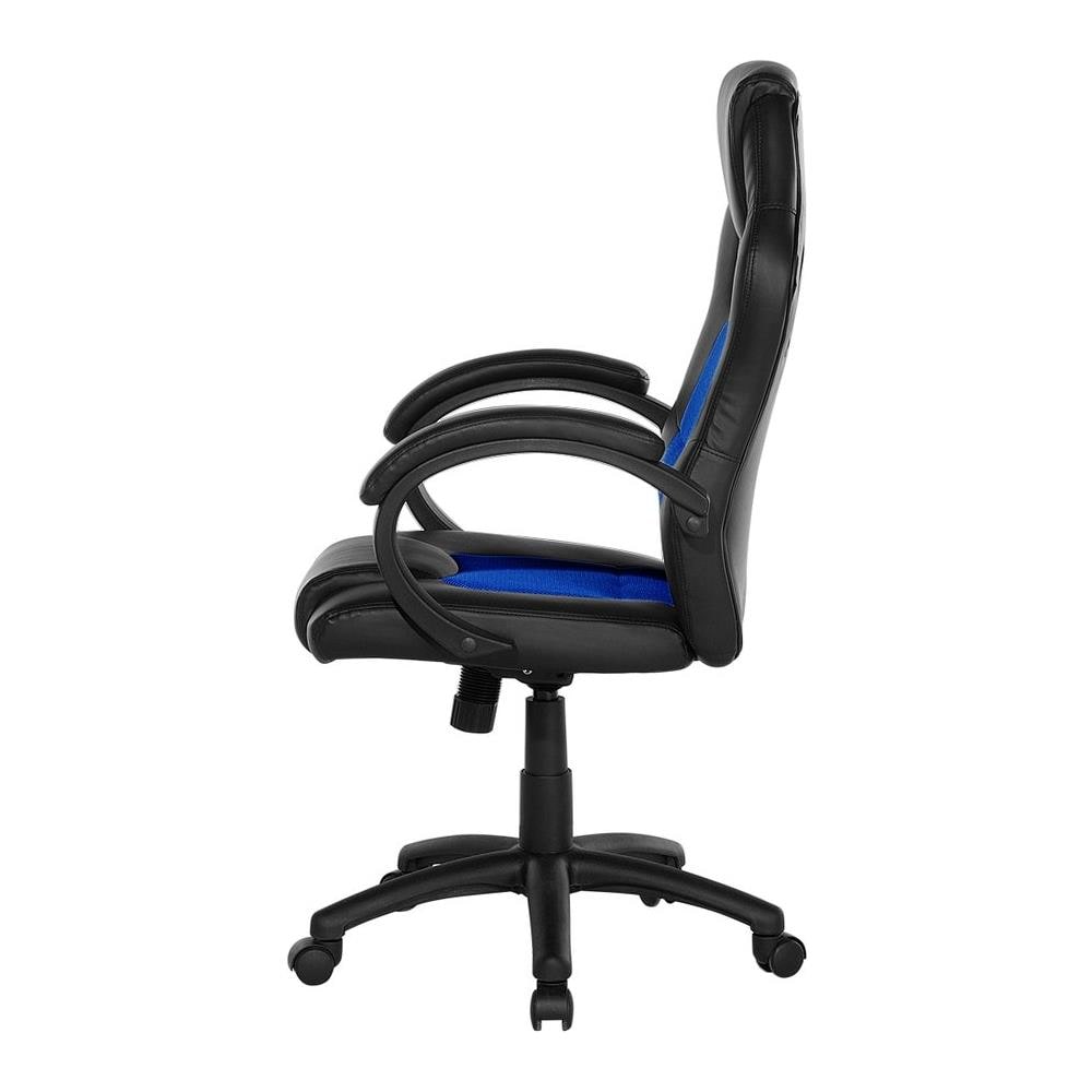 Sedia Da Ufficio In Ecopelle Blu Rest - Foto 2