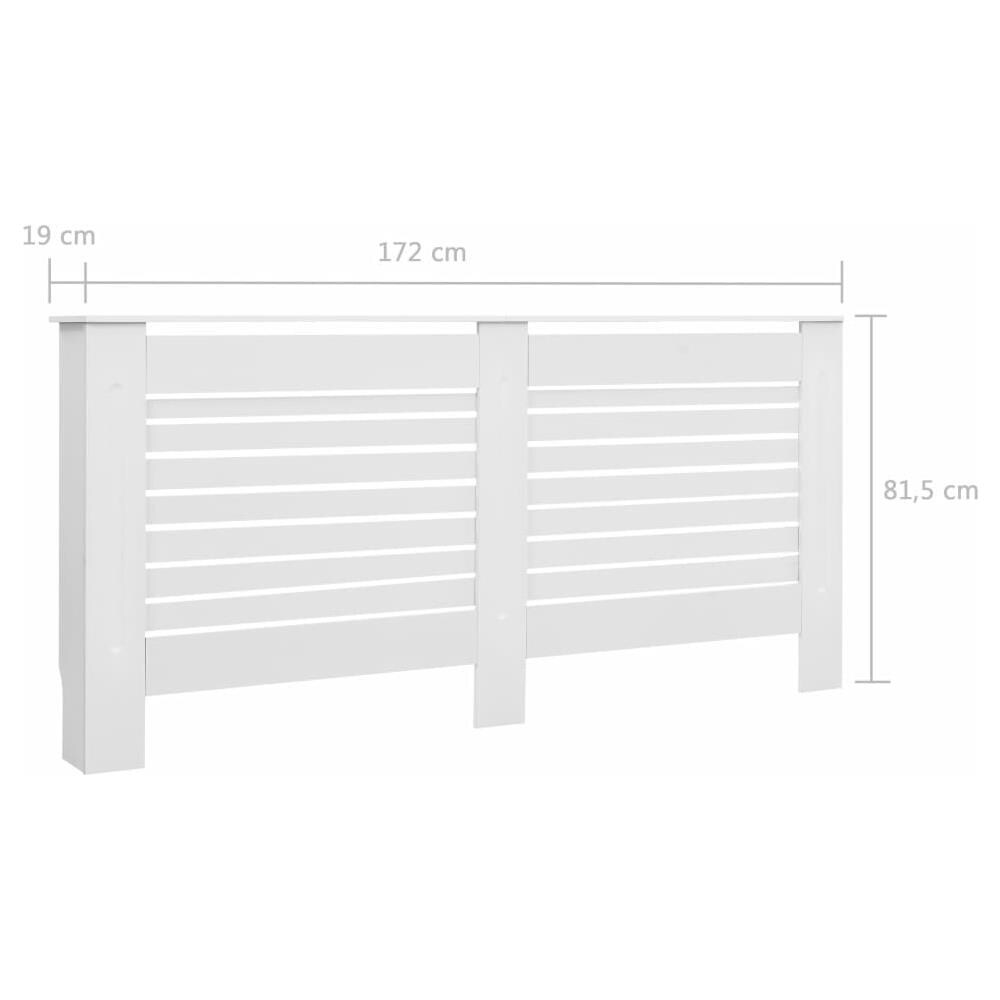 Coperture Per Radiatori 2 Pz Bianche 172x19x81,5 Cm In Mdf - Foto 14