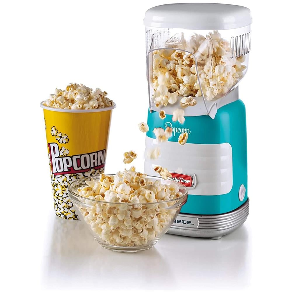 Pop Corn Party Time Macchina Per Popcorn Blu Trasparente 1100 W - Foto 3
