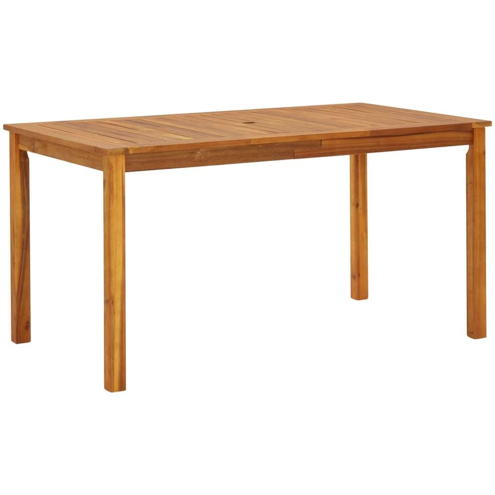 Tavolo da Giardino 140x80x74 cm in Legno Massello di Acacia - Foto 1