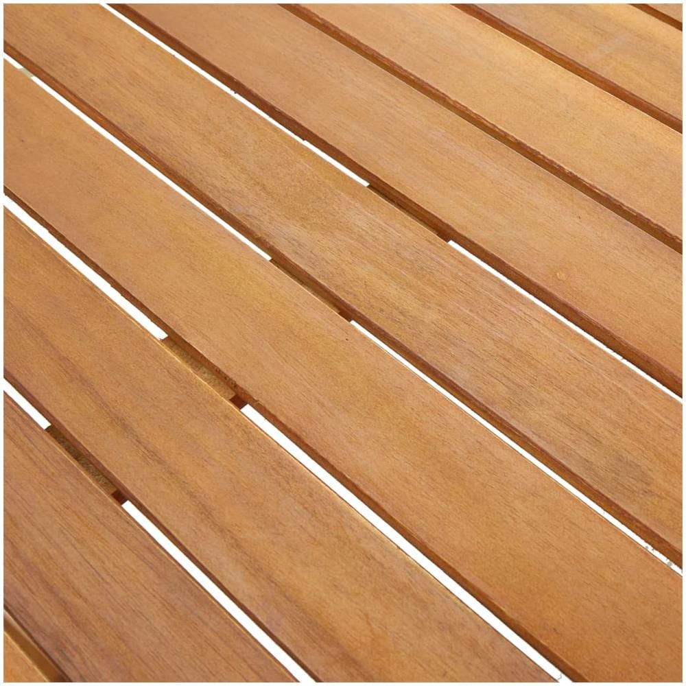 Tavolo da Giardino 140x80x74 cm in Legno Massello di Acacia - Foto 3