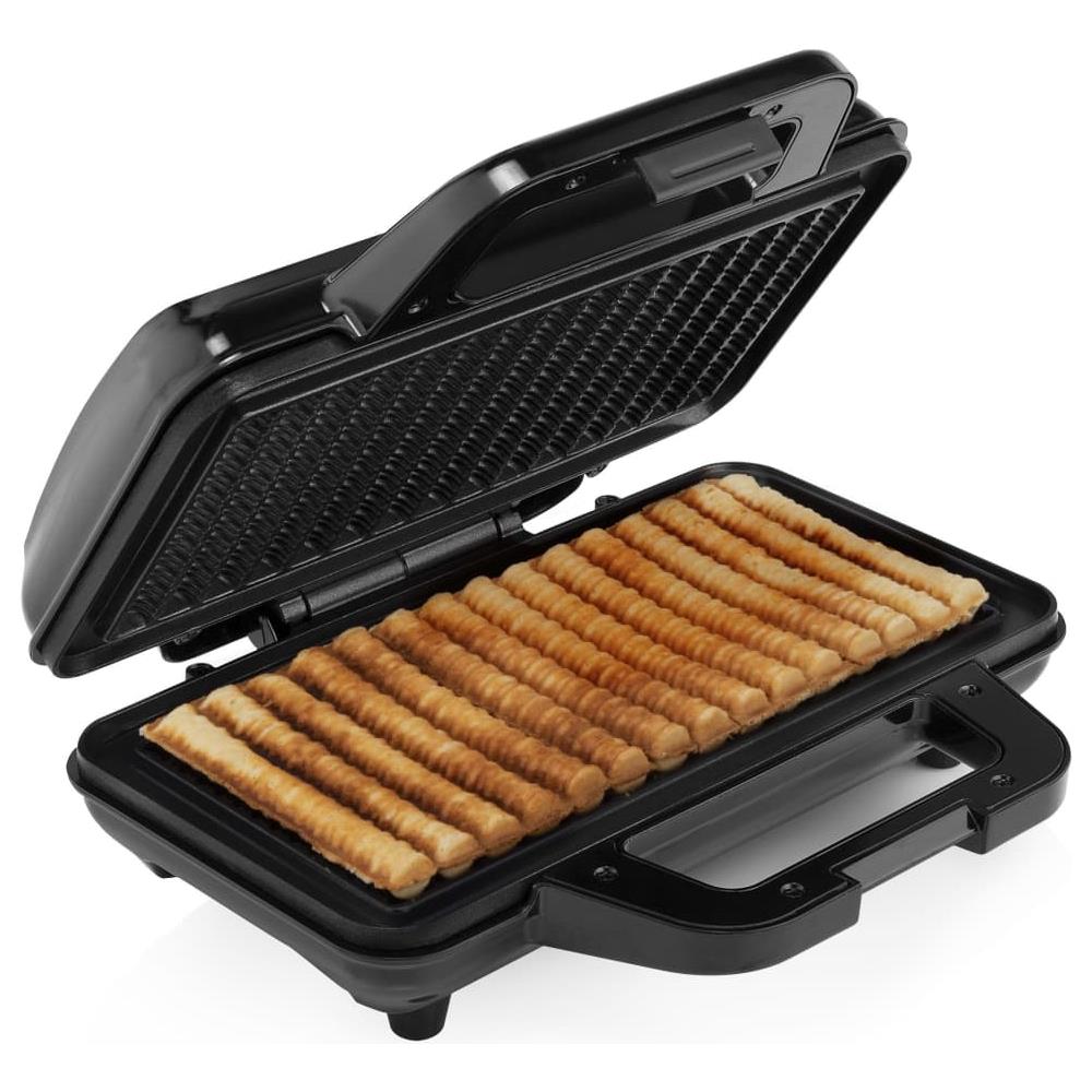 Piastra per Waffle WF-1171 1000 W Nero e Argento - Foto 2