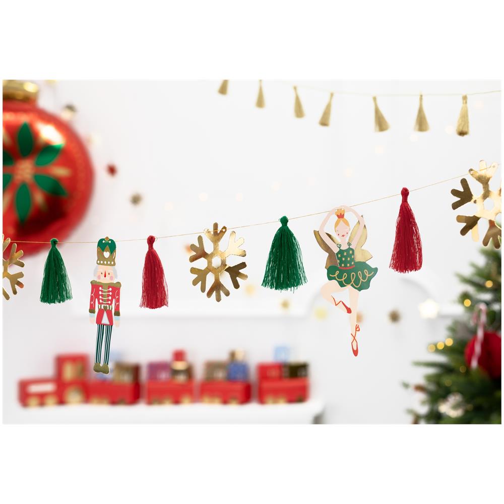 Partydeco - Ghirlanda Di Carta Schiaccianoci E Ballerine - Foto 2