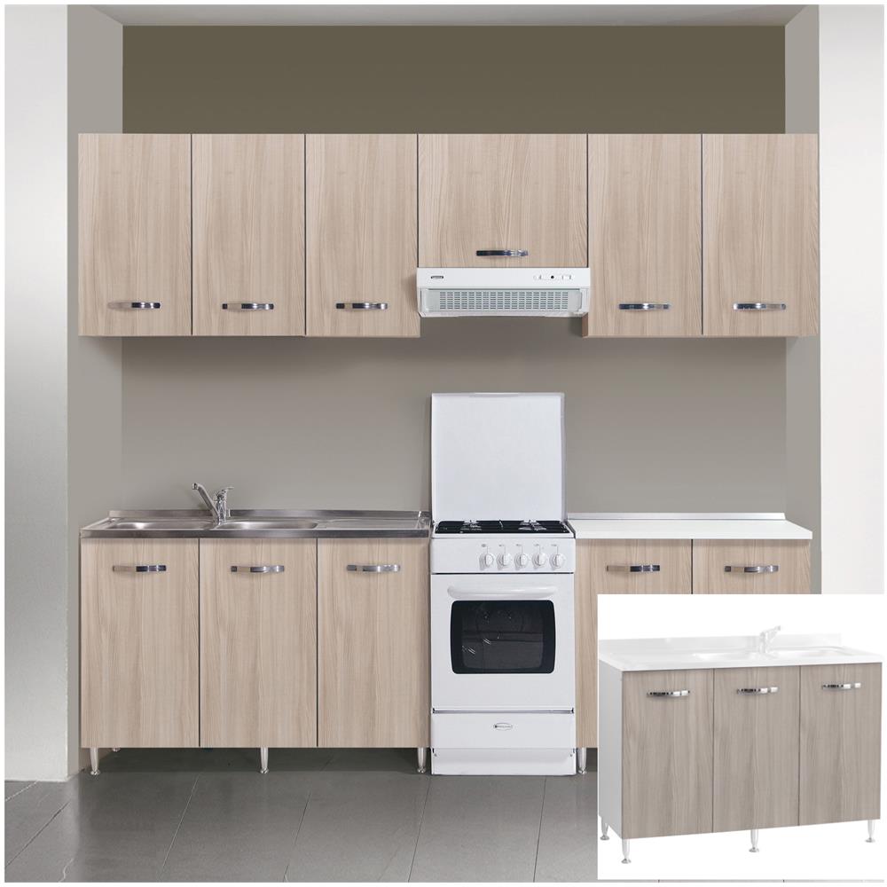 Kit Cucina Base S. l. 3a Cm. 120x50x85h Olmo - Foto 1