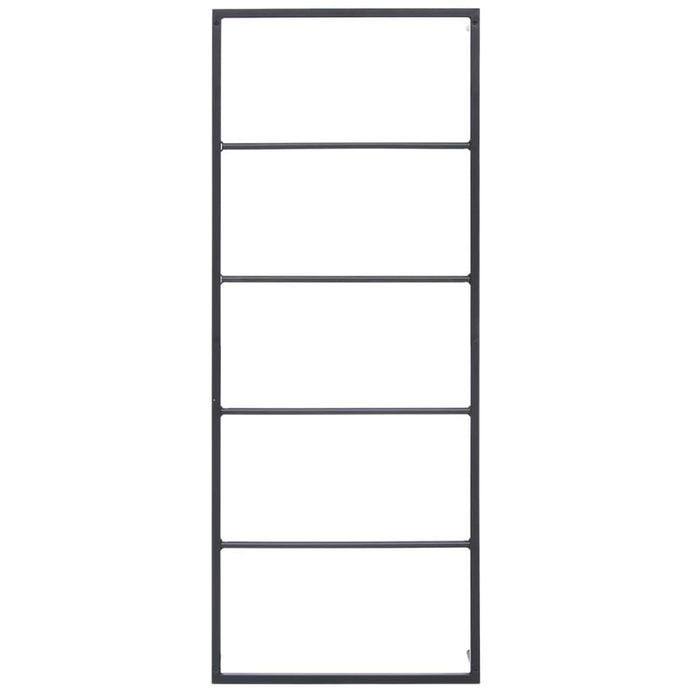 Portasciugamani Nero 45x10x115 Cm In Acciaio - Foto 3