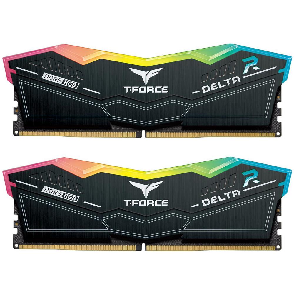 Memoria Dimm T-Force Delta RGB 32 GB (2x16 GB) DDR5 6400 MHz CL40 Colore Nero - Foto 1