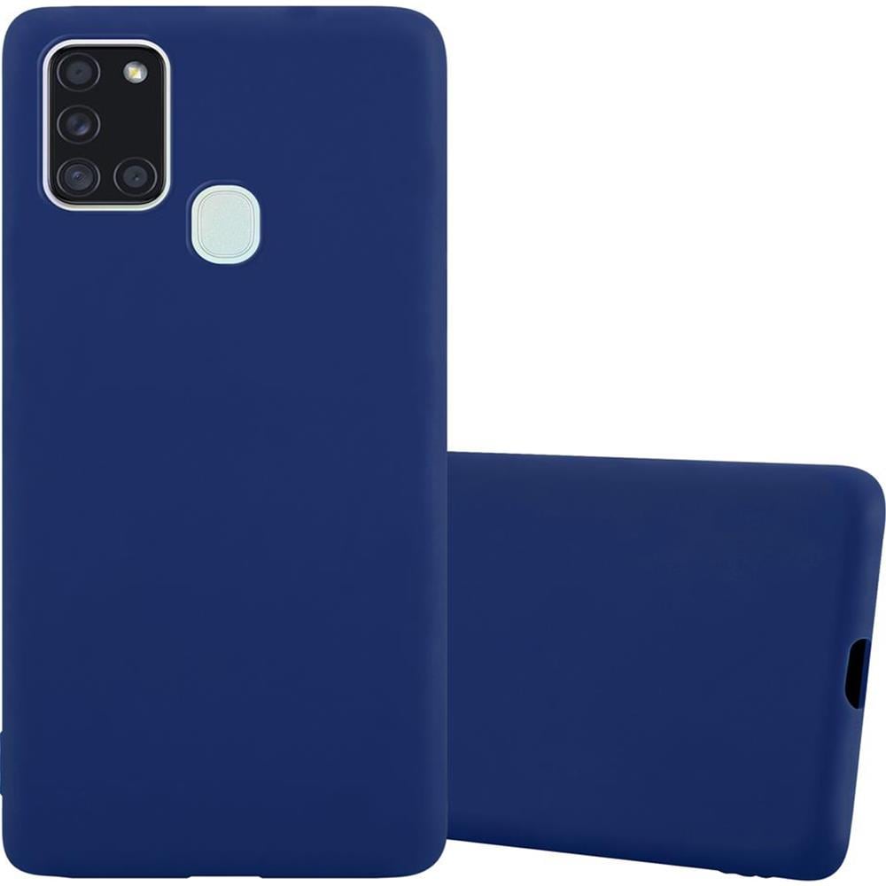 Custodia Compatibile Con Samsung Galaxy A21s In Candy Blu Scuro - Coperchio Protettivo In Silicone Tpu Flessibile - Foto 1