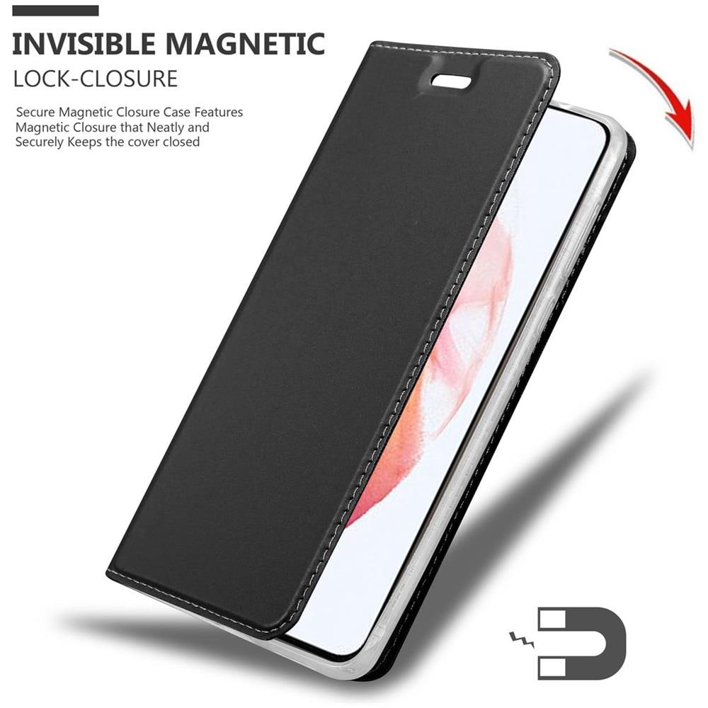 Custodia Compatibile Con Samsung Galaxy S21 5g In Classy Nero - Coperchio Protettiva Con Chiusura Magnetica, Funzione Stand E Tasca Per Le Carte - Foto 8