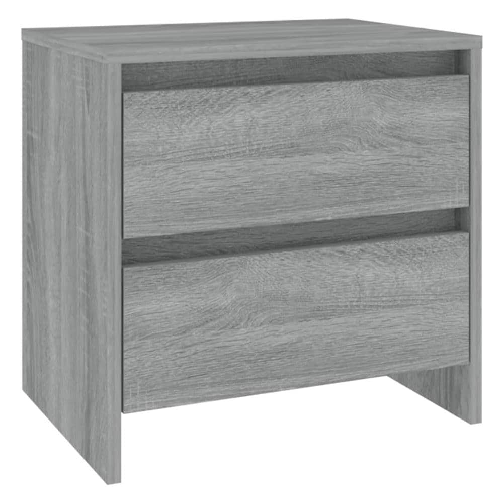 Comodino Grigio Sonoma 45x34,5x44,5 Cm In Truciolato - Foto 2