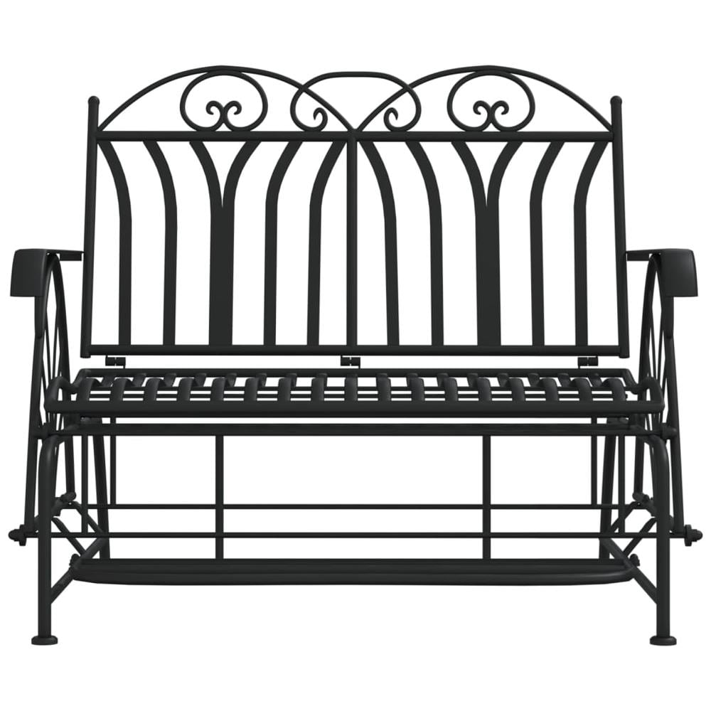 Panca Glider a 2 Posti 114 cm Nera in Acciaio - Foto 3