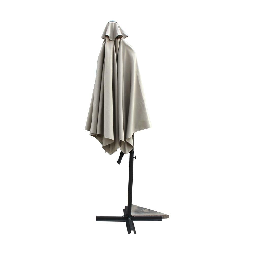 Alcudia Ombrellone Decentrato Rotondo Ecru Ø 3m - Foto 2