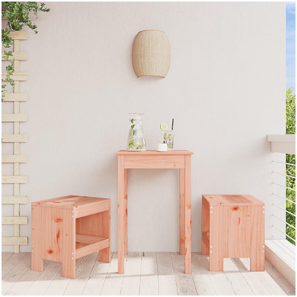Sgabelli Da Giardino 2pz 40x36x45 Cm Legno Massello Di Douglas - Foto 1