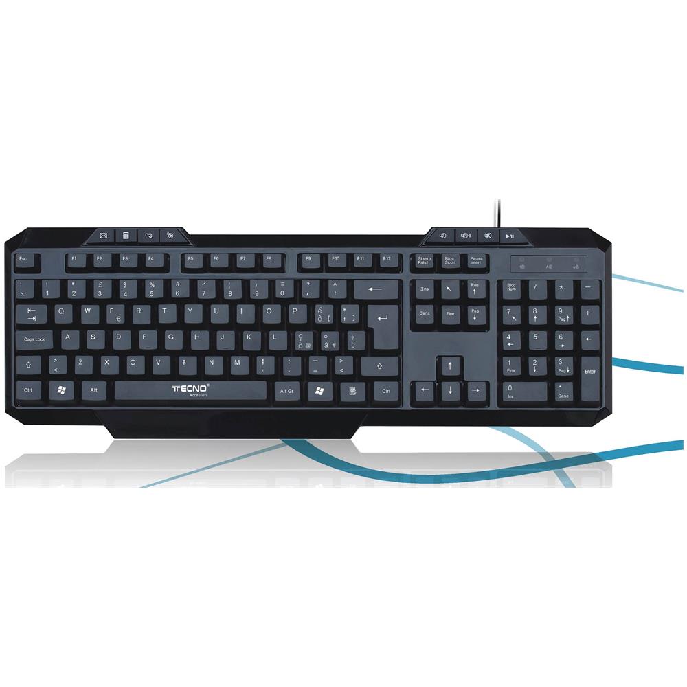 Tastiera USB 16.49 (Layout Italiano) Colore Nero - Foto 1