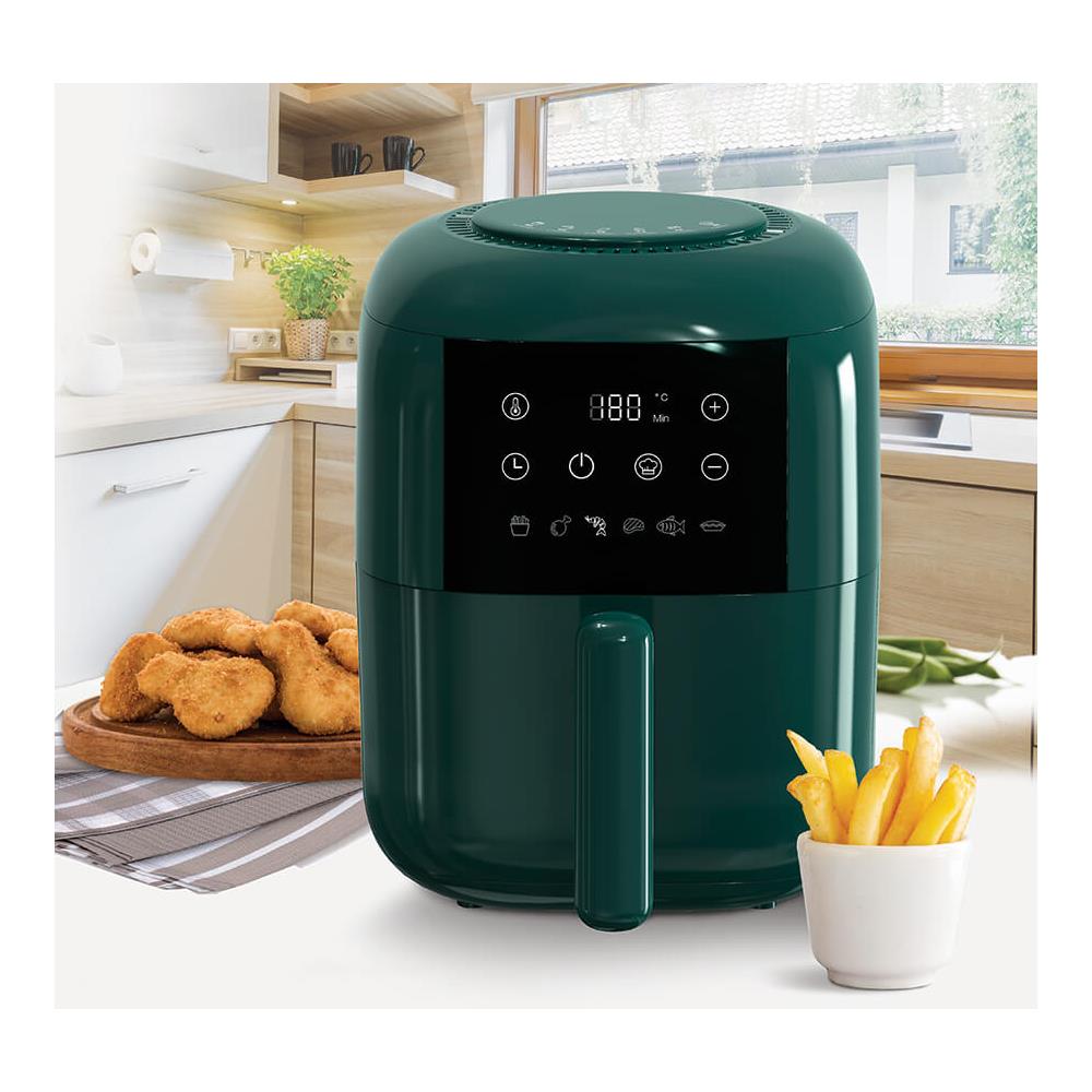 MR-755 friggitrice 3 L 1200 W Friggitrice ad aria calda Verde - Foto 2