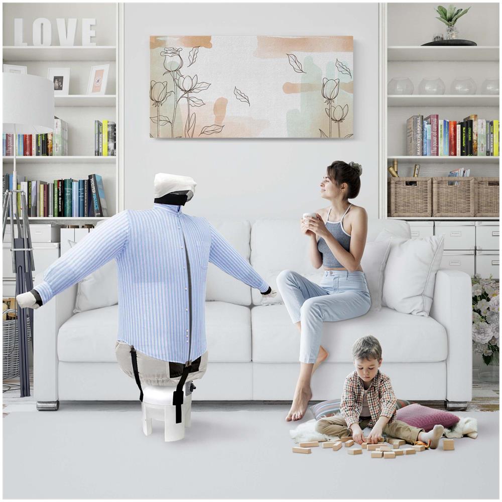 EOLO Stiracamicie Pantaloni SA04 INOX V6 StiraAsciuga Automatico Camicie Pantaloni Stiratrice Robot Ferro Stiro Verticale Professionale Stirapanni 2 Programmi Made in Italy Garanzia 5 Anni Efficienza A++ - Foto 2