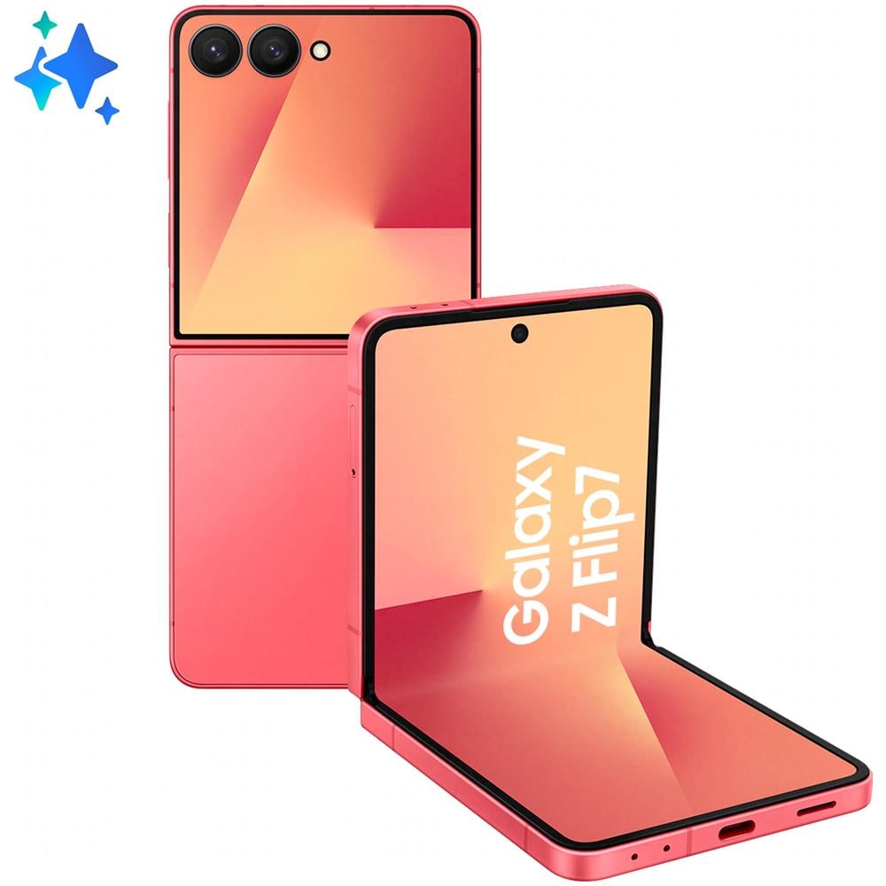Galaxy Z Flip7 5G 512GB 12GB Ram Display 4,1" Super AMOLED / 6,9" Dynamic AMOLED 2X Main Camera 50MP Android Exynos 2500 4300mAh Coralred - Foto 1