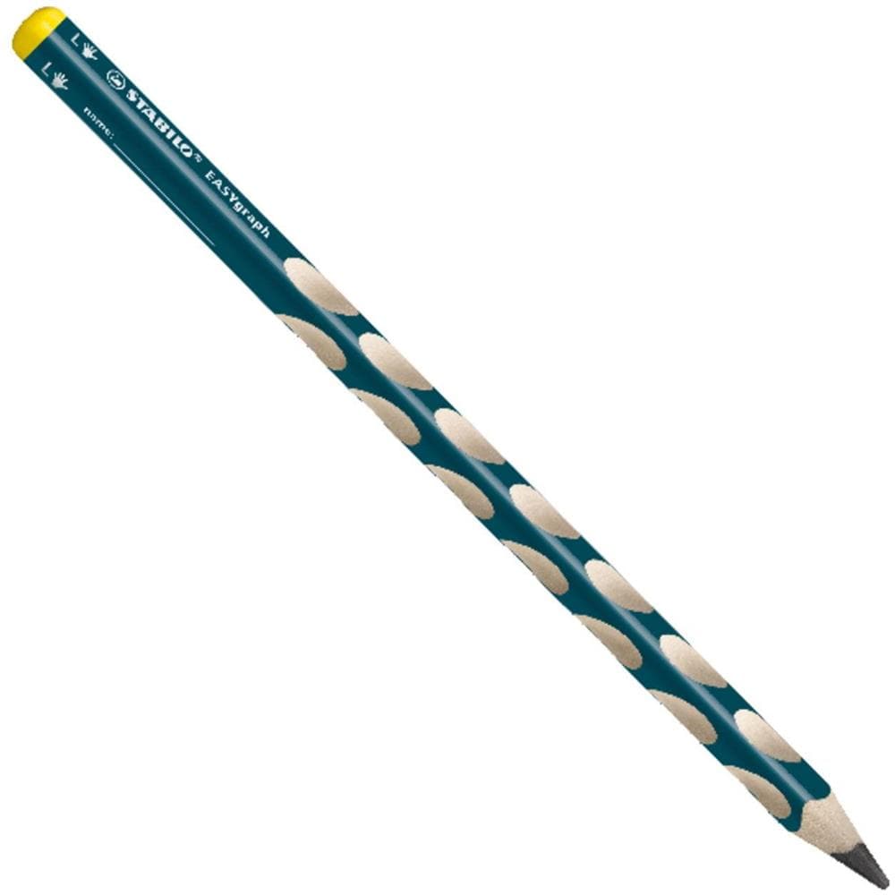 EASYgraph - Matita Ergonomica triangolare - per Mancini - Petrolio - Confezione da 6 - Gradazione 2B - Foto 2